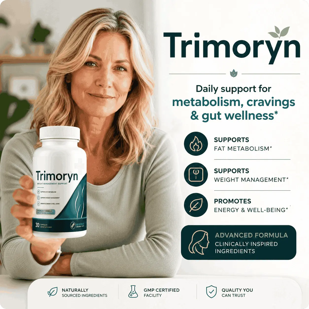 Trimoryn advanced formula, clinically inspired ingredients